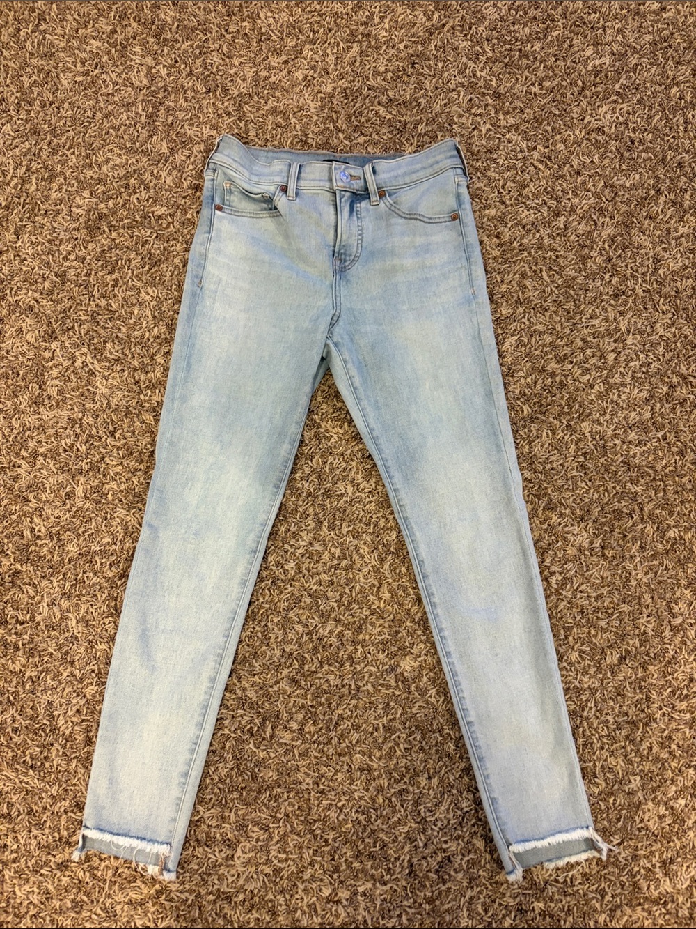 Express- Light Blue Women's Skinny Jeans